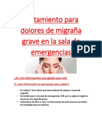 Tratamiento para dolores de migraña grave en la sala de emergencias                                                                                                                                                                                                                                                                                                                                                                                                                                                                                                                                                                                                                                                                                                                                                                                                                                                                                                                                                                     