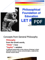 Philosophical Foundation of Education: LET Review