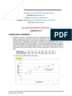 Correlación y regresión entre variables