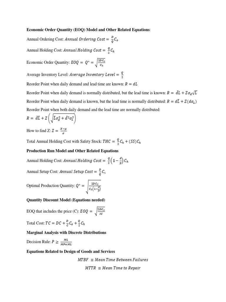 Equation | PDF | Demand | Mathematical And Quantitative Methods (Economics)