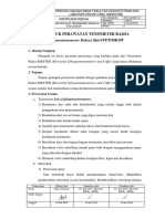 Petunjuk Perawatan Tensimeter Raksa (Sphigmomanometer Raksa) Dan STETOSKOP