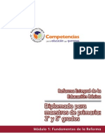 Fundamentos de La Reforma Diplomado para 2° y 5°