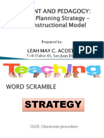 Content and Pedagogy 7es Instructional Model