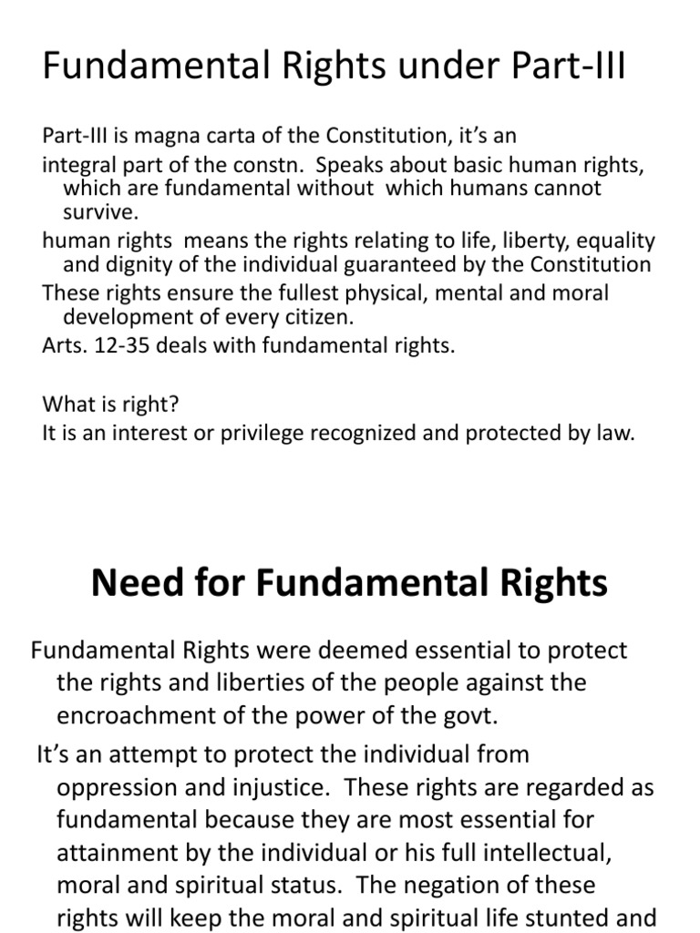 Fundamental | PDF | Human Rights | Equal Opportunity