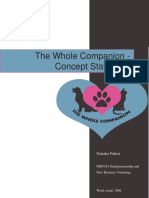 The Whole Companion - Concept Statement: Natasha Fulton