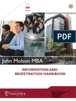 JMSB Mba Ion Handbook 2010-2011