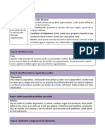 Pasos para redactar un texto argumentativo