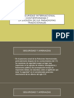 La Seguridad Internacional Contemporánea Y La Erosión de Sus Paradigmas Tradicionales