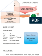 Laporan Kasus: Urolithiasis