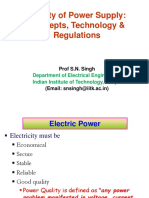 Quality of Power Supply: Concepts, Technology & Regulations