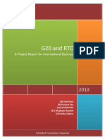 G20 and RTO: An Analysis