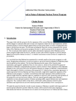 Security Issues Related To Future Pakistani Nuclear Power Program PDF