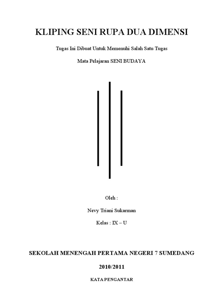 Kliping Seni Rupa Dua Dimensi Pdf