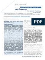 La Toxicología Forense: The Forensic Toxicology