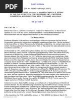 Petitioner Vs Vs Respondents: Third Division