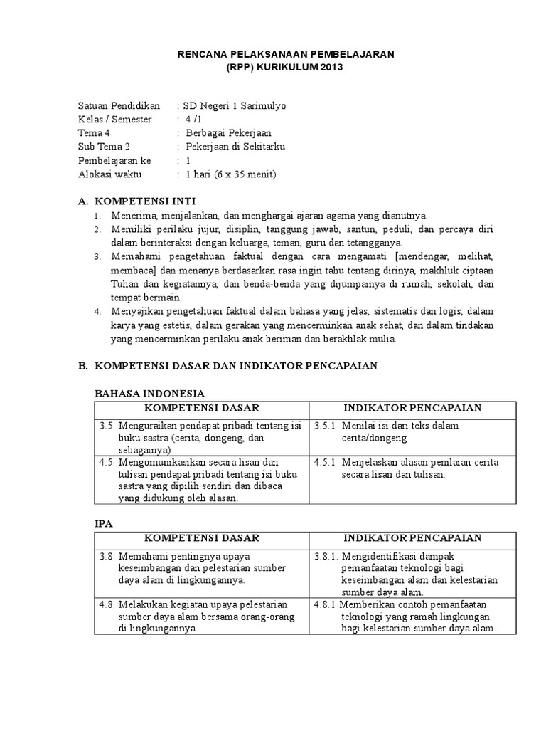 Rpp Bahasa Indonesia Kelas 5 Tentang Cerita Rakyat - Kanal Jabar