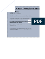 Gantt Chart Template: Instructions & Cautions