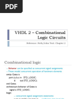 VHDL 2 - Combinational Logic Circuits: Reference: Roth/John Text: Chapter 2