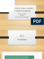 Anestesi Pada Pasien Tumor Mammae: Tri Rahmania Pertiwi 712016087 Pembimbing: Dr. Adi Chandra, SP - An