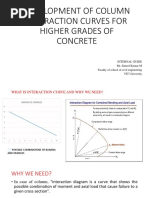 Development of Column Interaction Curves For Higher Grades of Concrete