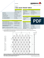 High-Tensile Steel Wire Mesh TECCO G65/3: Technical Data Sheet