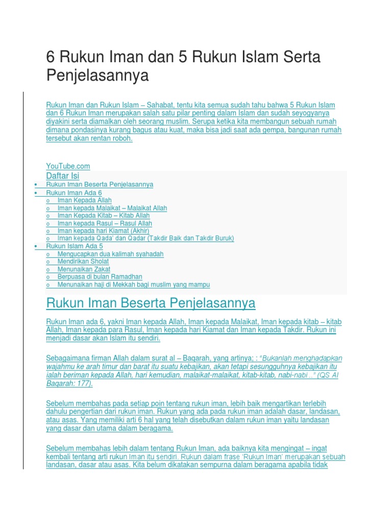 Rukun Pdf