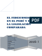 El Fideicomiso en El Perú Y en La Legislación Comparada: Alumnos