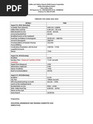 itinerary                                                                                                                                                                                                                                                                                                                                                                                                                                                                                                                                                                                                                                                                                                                                                                                                                                                                                                                                                                                                                               