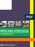 Rencana Strategis: TAHUN 2016