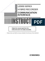 LE5000 Hybrid Recorder Communication Interface Manual