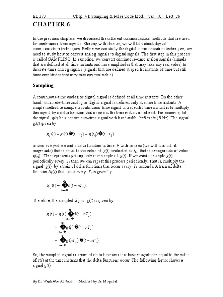 Sampling: G GT GT TT GT TT | PDF | Digital Signal | Sampling (Signal ...