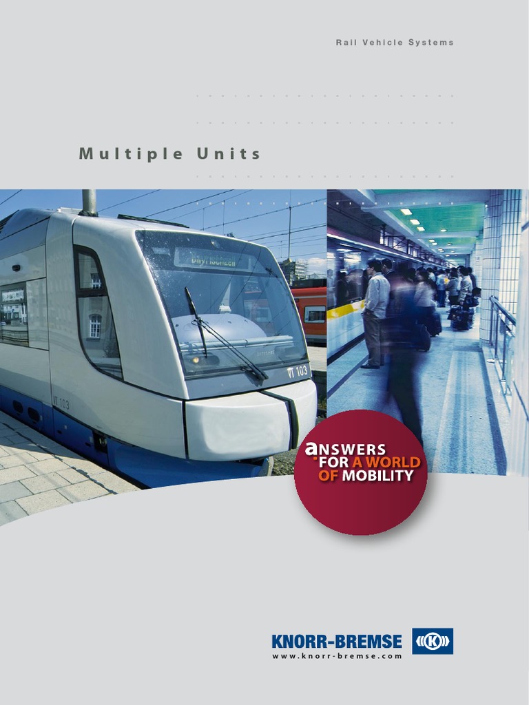 Multiple Units: Rail Vehicle Systems | PDF | Brake | Train