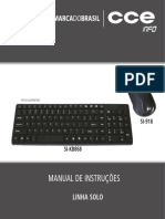 Manual teclado mouse sem fio combo instruções