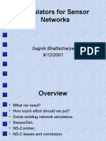 Simulators for Sensor Network Simulations