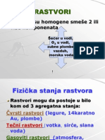 Rastvori, Rastvorljivost, Koligativne