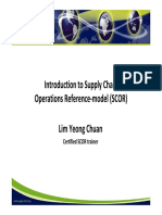 Introduction To Supply Chain Introduction To Supply Chain Operations Reference Model (SCOR) Lim Yeong Chuan Lim Yeong Chuan