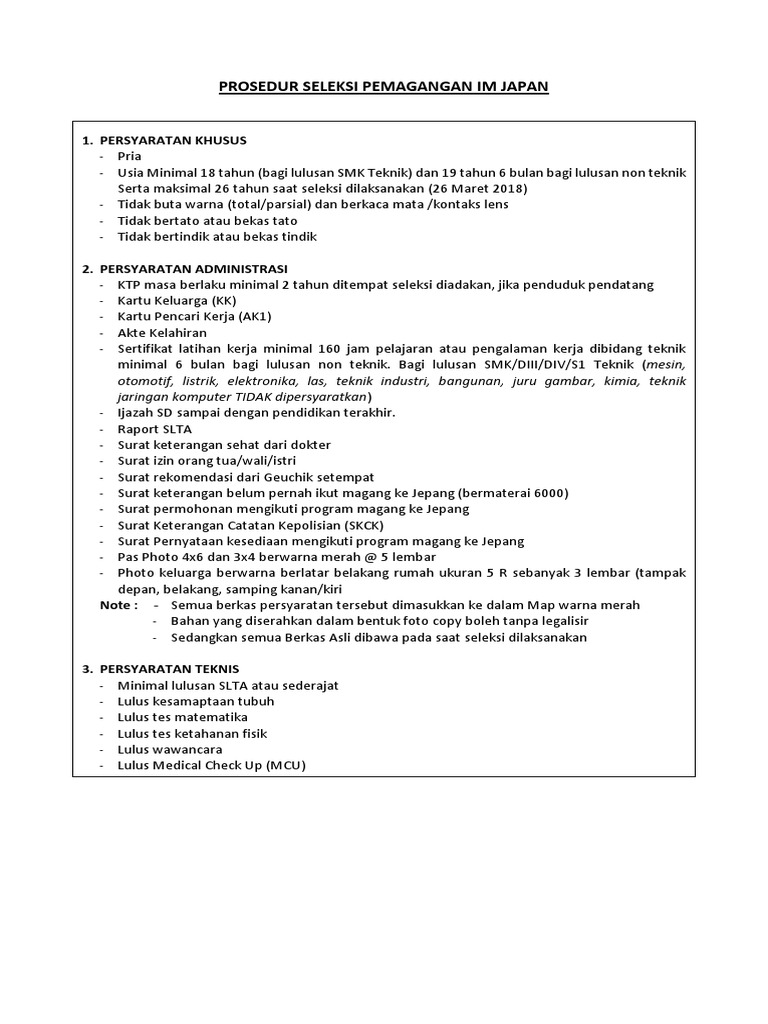 Contoh Surat Izin Orang Tua Untuk Magang Ke Jepang ...