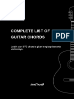 Complete List of Guitar Chords: Lebih Dari 970 Chords Gitar Lengkap Beserta Variasinya