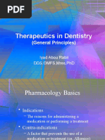 Therapeutics in Dentistry(General Principles)