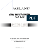Essential Parts Guide for G280 Series Commercial Ranges