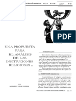 Análisis de instituciones religiosas