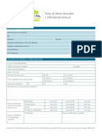 Ficha de Datos Generales para Identificación y Evaluación de Riesgos Laborales