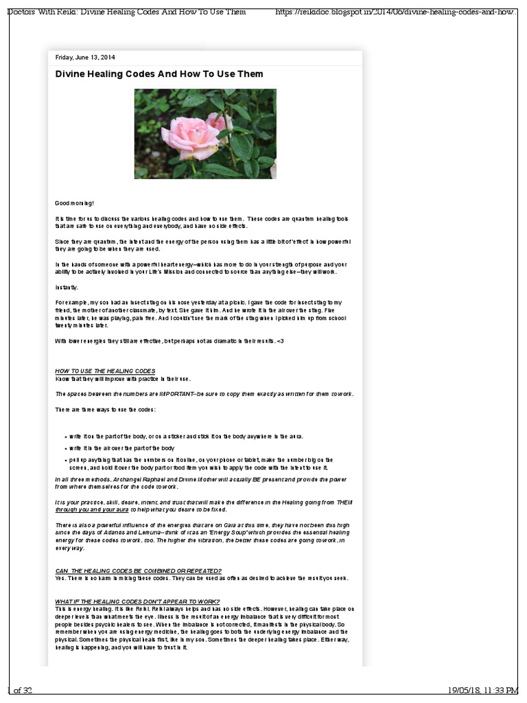 Divine Healing Codes and How To Use Them: Friday, June 13, 2014 | PDF ...