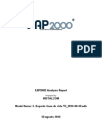 SAP2000 Analysis Report: License #2010 1KU4BH288P9NHNJ