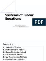 Systems of Linear Equations: Eduardo E. Descalsota, JR