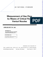 Of Flow by of Flow: Measurement Gas Means Critical Venturi Nozzles