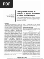 A Design Guide Proposal For Avoidance of Acoustic Resonances in In-Line Heat Exchangers