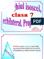 Triunghi Isoscel Echilateral Proprietati