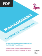 APM Project Management Qualification For PRINCE2 Practitioners