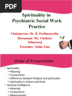 Spirituality in Psychiatric Social Work Practice